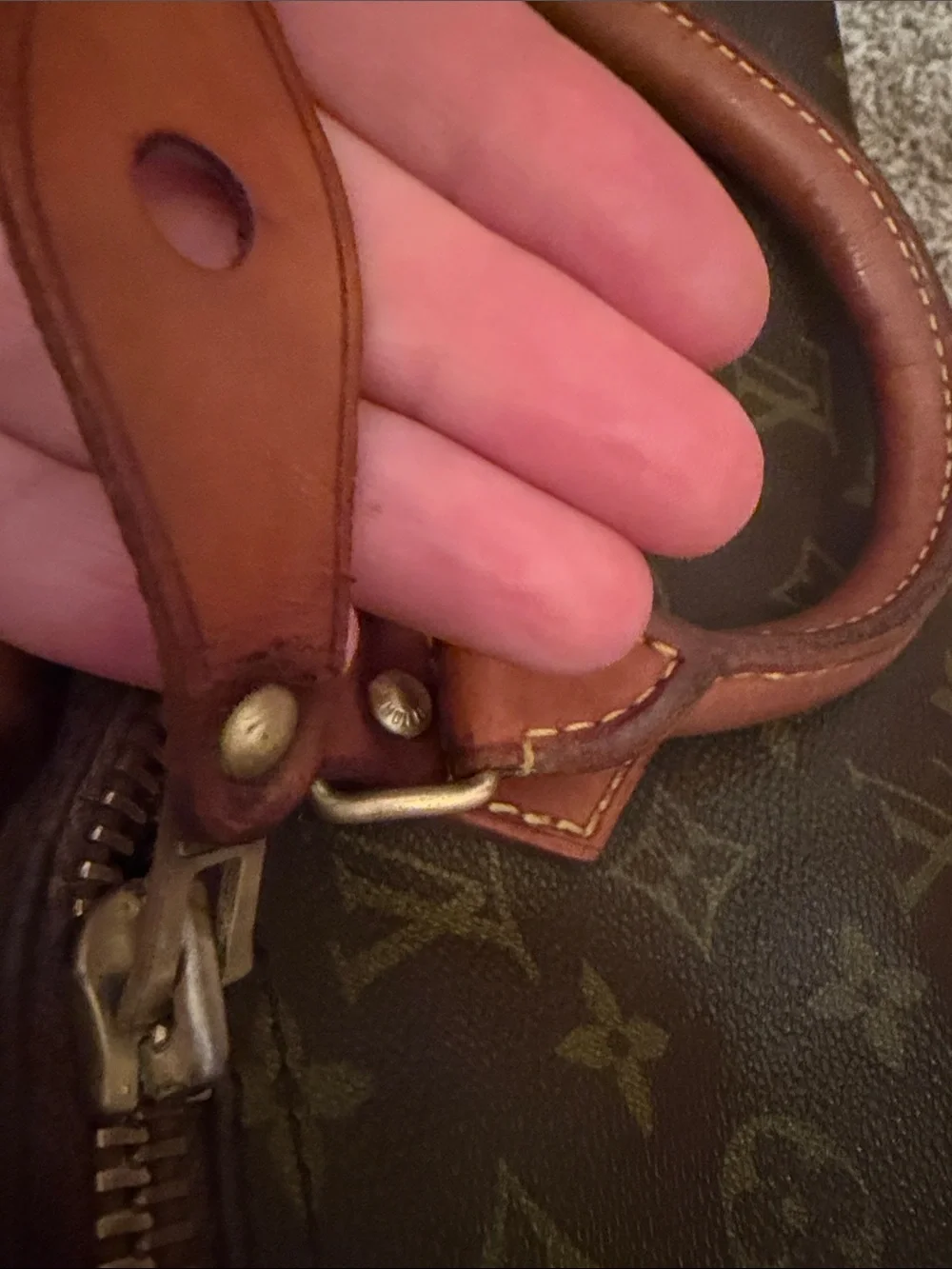 Louis Vuitton Rare Early 1980s Speedy 40 - zipper needs repair